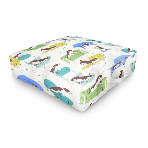 KrissyMast Midcentury Modern Chairs Outdoor Floor Cushion