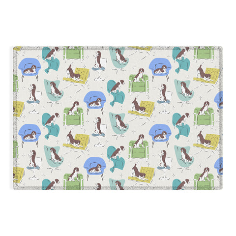 KrissyMast Midcentury Modern Chairs Outdoor Rug