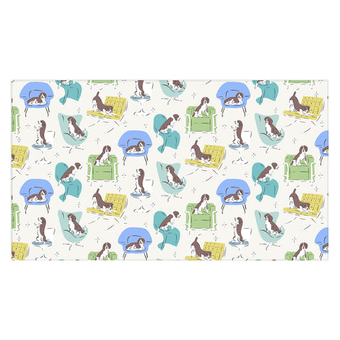 KrissyMast Midcentury Modern Chairs Tablecloth