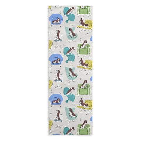 KrissyMast Midcentury Modern Chairs Yoga Towel