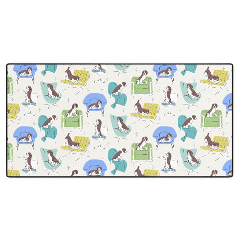 KrissyMast Midcentury Modern Chairs Desk Mat