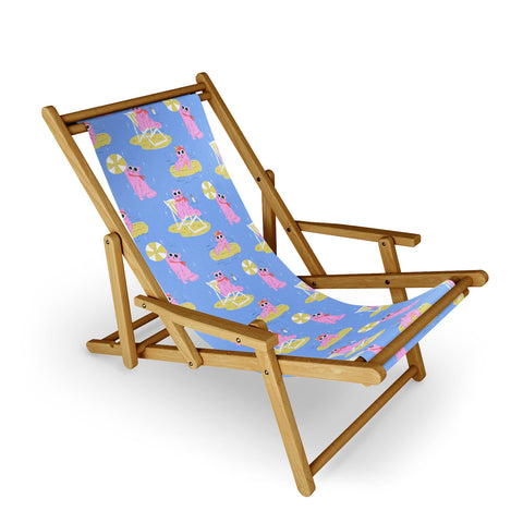 KrissyMast Pink Summer Cat Sling Chair