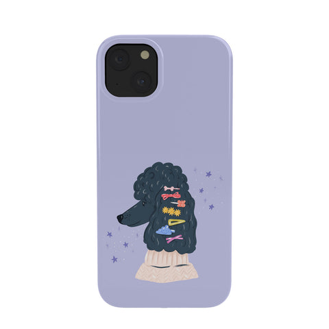 KrissyMast Poodle with Rainbow Barrettes Phone Case
