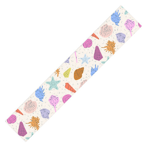 KrissyMast Rainbow Seashells Table Runner