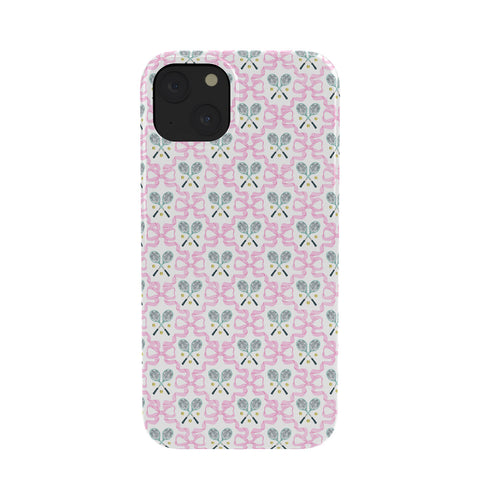 KrissyMast Tennis Trellis Bows in Pink Phone Case