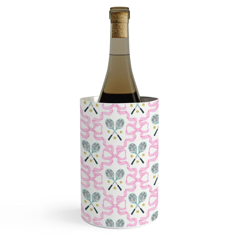 KrissyMast Tennis Trellis Bows in Pink Wine Chiller