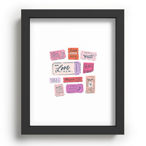 KrissyMast Ticket to Love Recessed Framing Rectangle