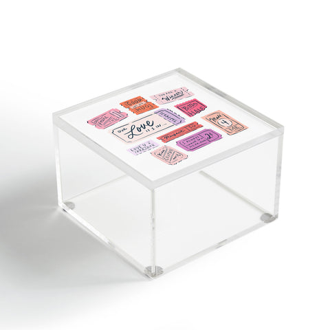KrissyMast Ticket to Love Acrylic Box
