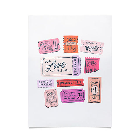KrissyMast Ticket to Love Poster