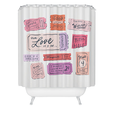 KrissyMast Ticket to Love Shower Curtain