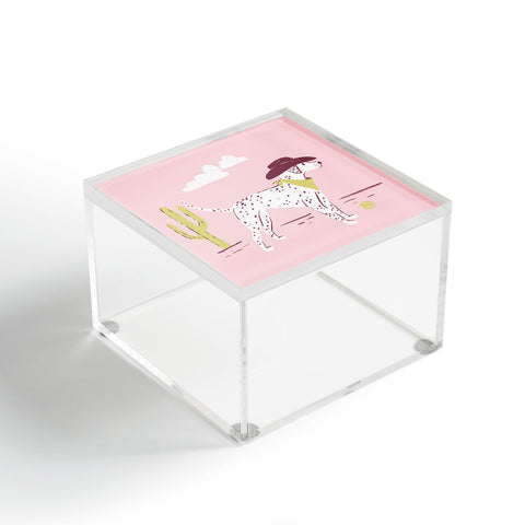 KrissyMast Wild West Dalmatian in Cowboy Acrylic Box