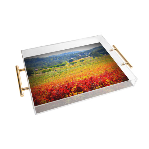 Krista Glavich Autumn Vineyard Acrylic Tray