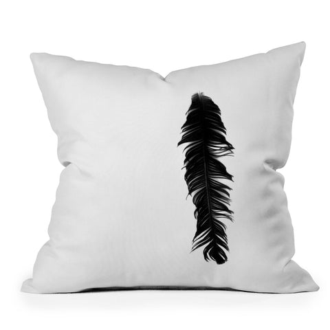 Krista Glavich Black Feather Outdoor Throw Pillow