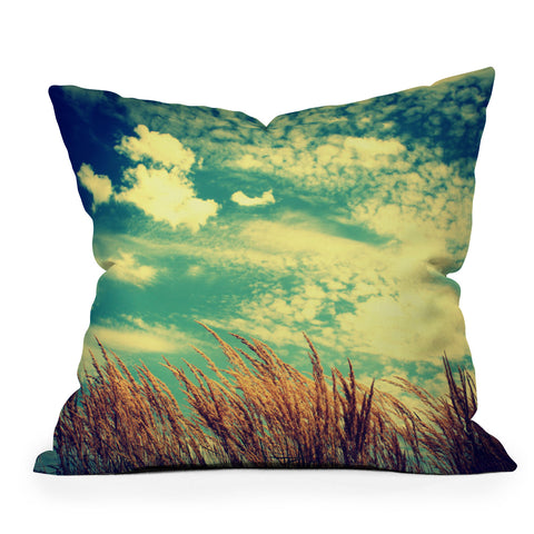 Krista Glavich Clouds and Grasses Outdoor Throw Pillow