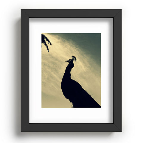 Krista Glavich Peacock Silhouette Recessed Framing Rectangle