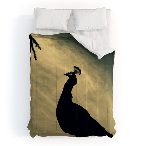 Krista Glavich Peacock Silhouette Comforter