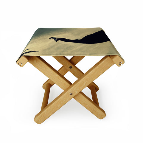 Krista Glavich Peacock Silhouette Folding Stool