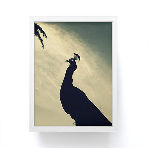 Krista Glavich Peacock Silhouette Framed Mini Art Print
