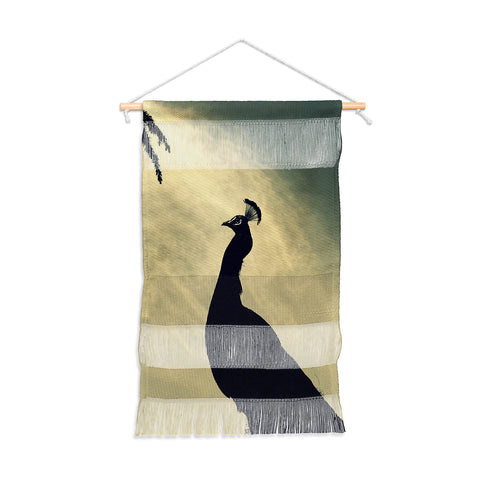Krista Glavich Peacock Silhouette Wall Hanging Portrait