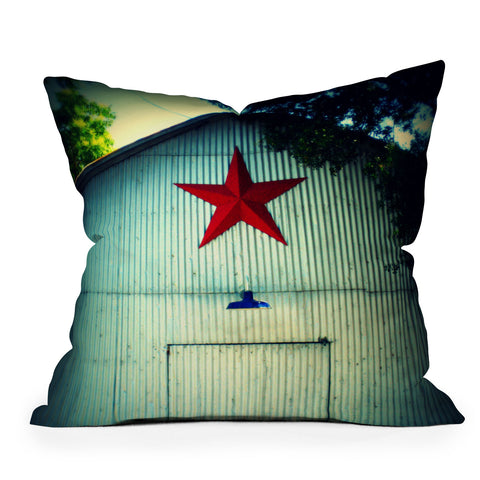 Krista Glavich Plymouth Star Outdoor Throw Pillow