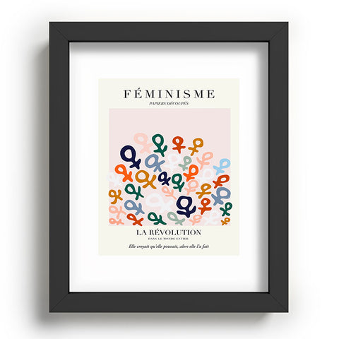 La Feministe LART DU FMINISME Feminist Art Recessed Framing Rectangle