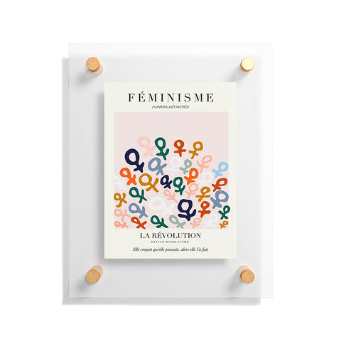 La Feministe LART DU FMINISME Feminist Art Floating Acrylic Print