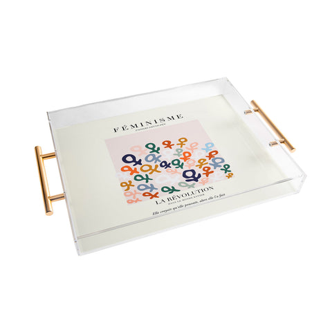 La Feministe LART DU FMINISME Feminist Art Acrylic Tray