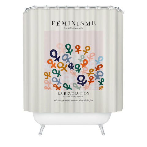 La Feministe LART DU FMINISME Feminist Art Shower Curtain