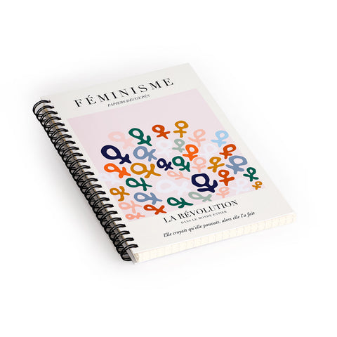 La Feministe LART DU FMINISME Feminist Art Spiral Notebook