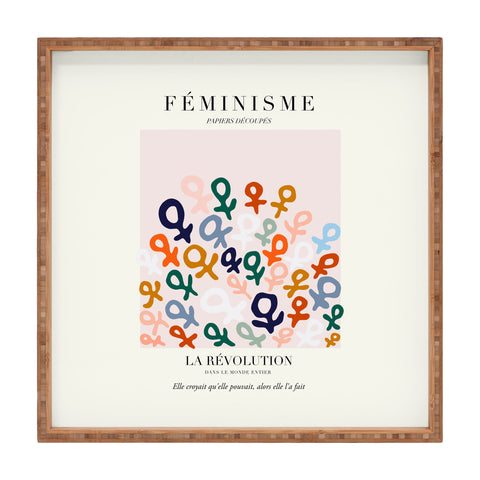 La Feministe LART DU FMINISME Feminist Art Square Tray
