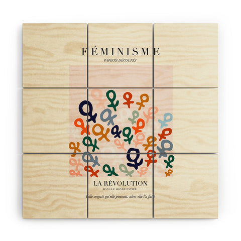 La Feministe LART DU FMINISME Feminist Art Wood Wall Mural