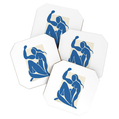 La Feministe NUDE FMINISTE Feminist Art Coaster Set