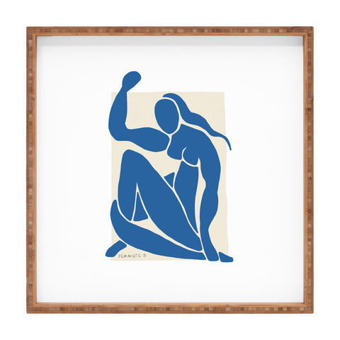 La Feministe NUDE FMINISTE Feminist Art Square Tray
