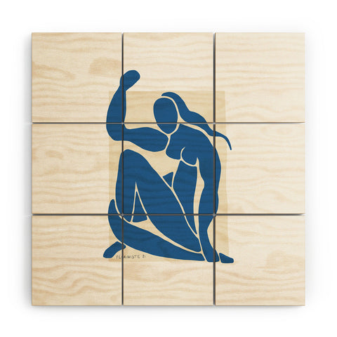 La Feministe NUDE FMINISTE Feminist Art Wood Wall Mural