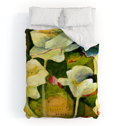 Land Of Lulu Alaska Flowers Duvet Cover