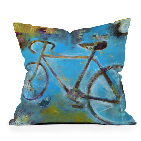Land Of Lulu Dream Ride Outdoor Throw Pillow