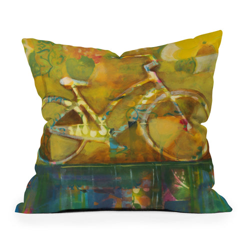 Land Of Lulu Joy Ride Outdoor Throw Pillow
