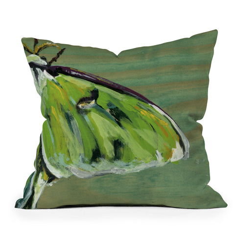 Land Of Lulu Luna Moth Outdoor Throw Pillow
