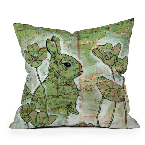 Land Of Lulu Signs Of Spring Outdoor Throw Pillow