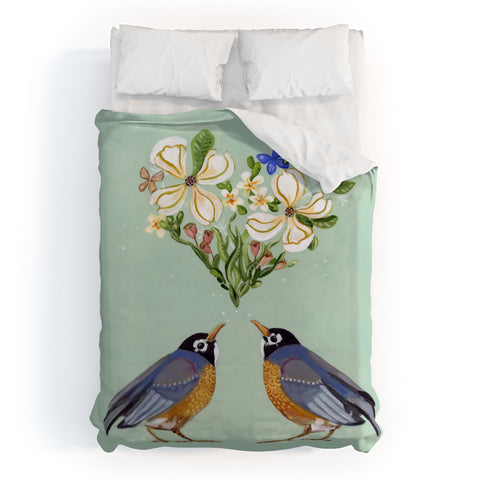 Land Of Lulu Spring Song Duvet Cover