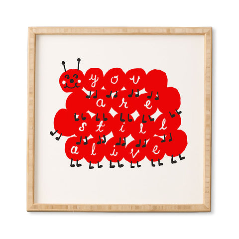 Landon Sheely Still Alive Caterpillar Framed Wall Art