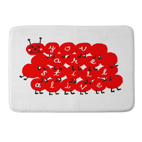 Landon Sheely Still Alive Caterpillar Memory Foam Bath Mat