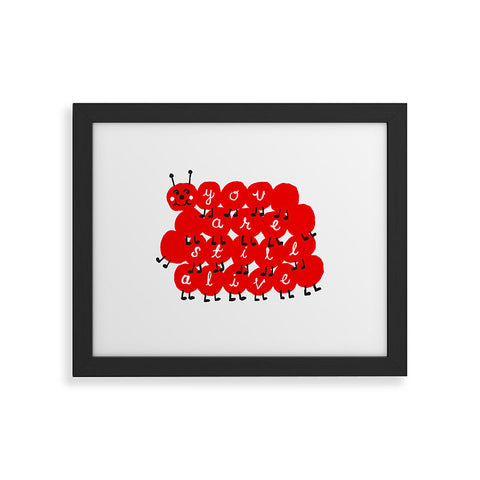Landon Sheely Still Alive Caterpillar Framed Art Print