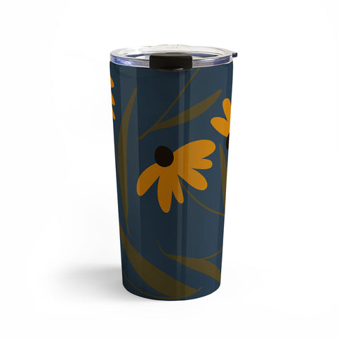 Lane and Lucia Autumn Floral Pattern Travel Mug