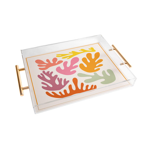 Lane and Lucia Candy Coral Acrylic Tray