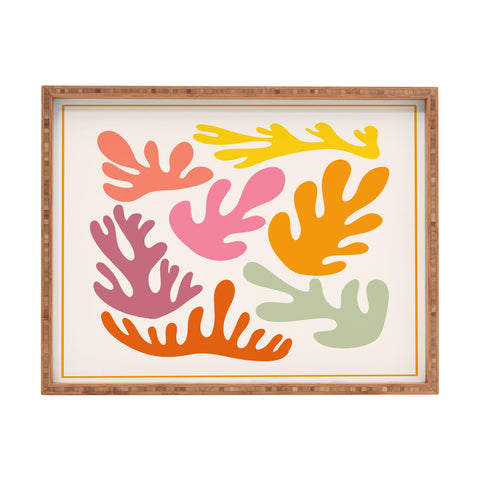Lane and Lucia Candy Coral Rectangular Tray