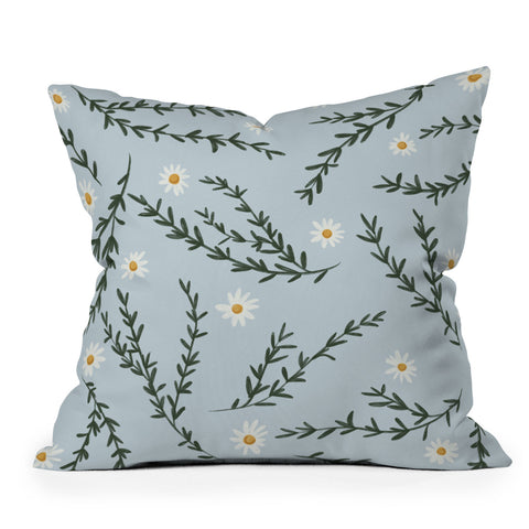 Lane and Lucia Chamomile and Rosemary Outdoor Throw Pillow