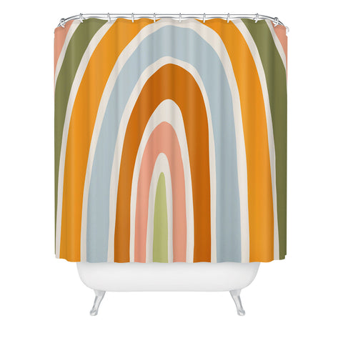 Lane and Lucia Late Summer Rainbow Shower Curtain