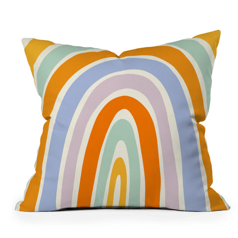 Lane and Lucia Mod Rainbow Outdoor Throw Pillow