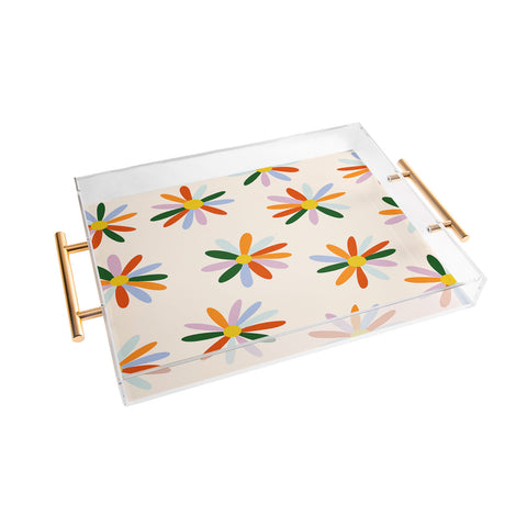 Lane and Lucia Patchwork Daisies Acrylic Tray